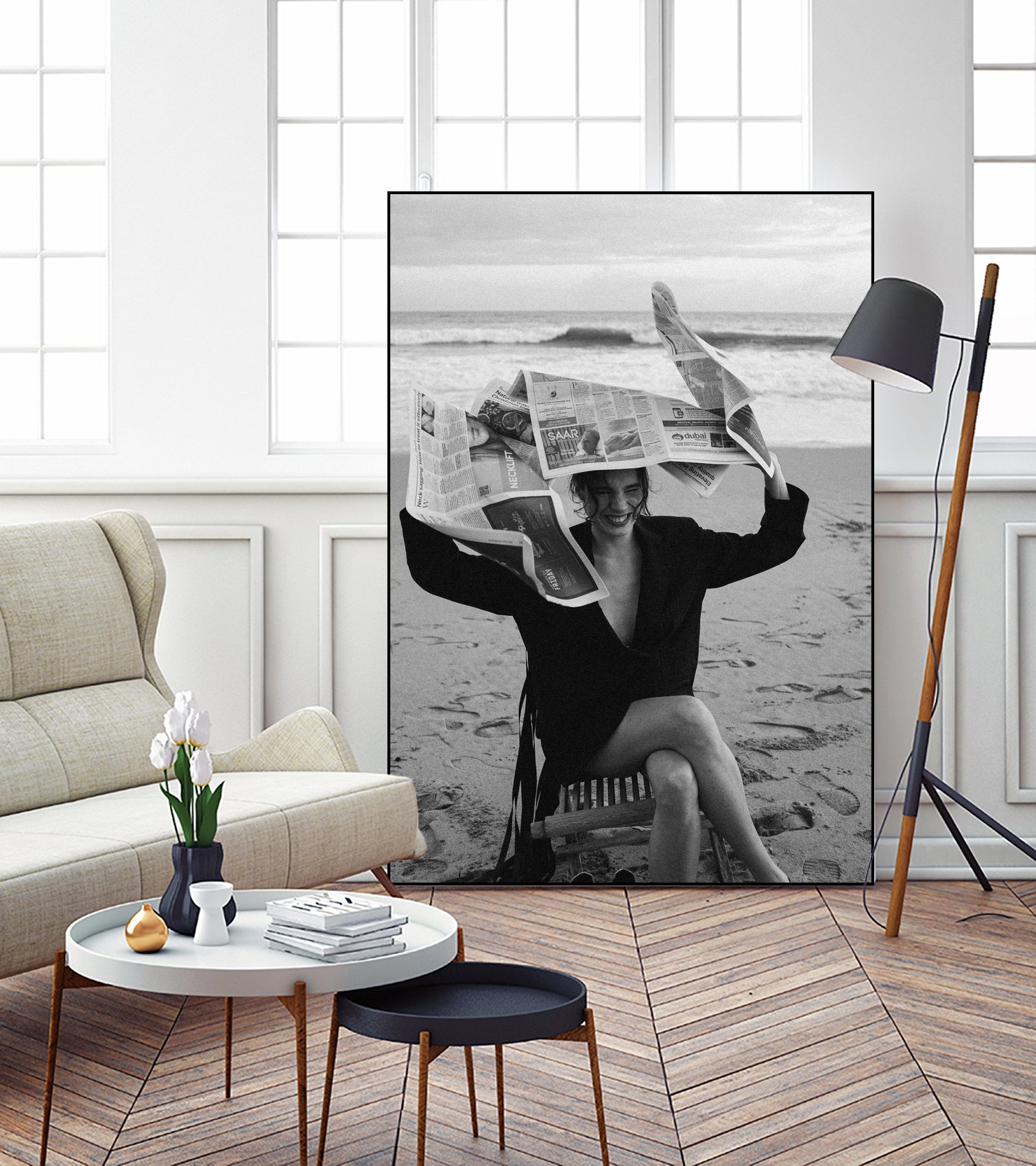 ALEX by Samuel Sleziak on GIANT ART - woman black and white woman