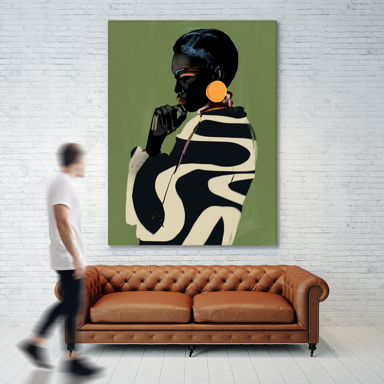 Bold Contemplation by ThingDesign on GIANT ART - illustration modern art