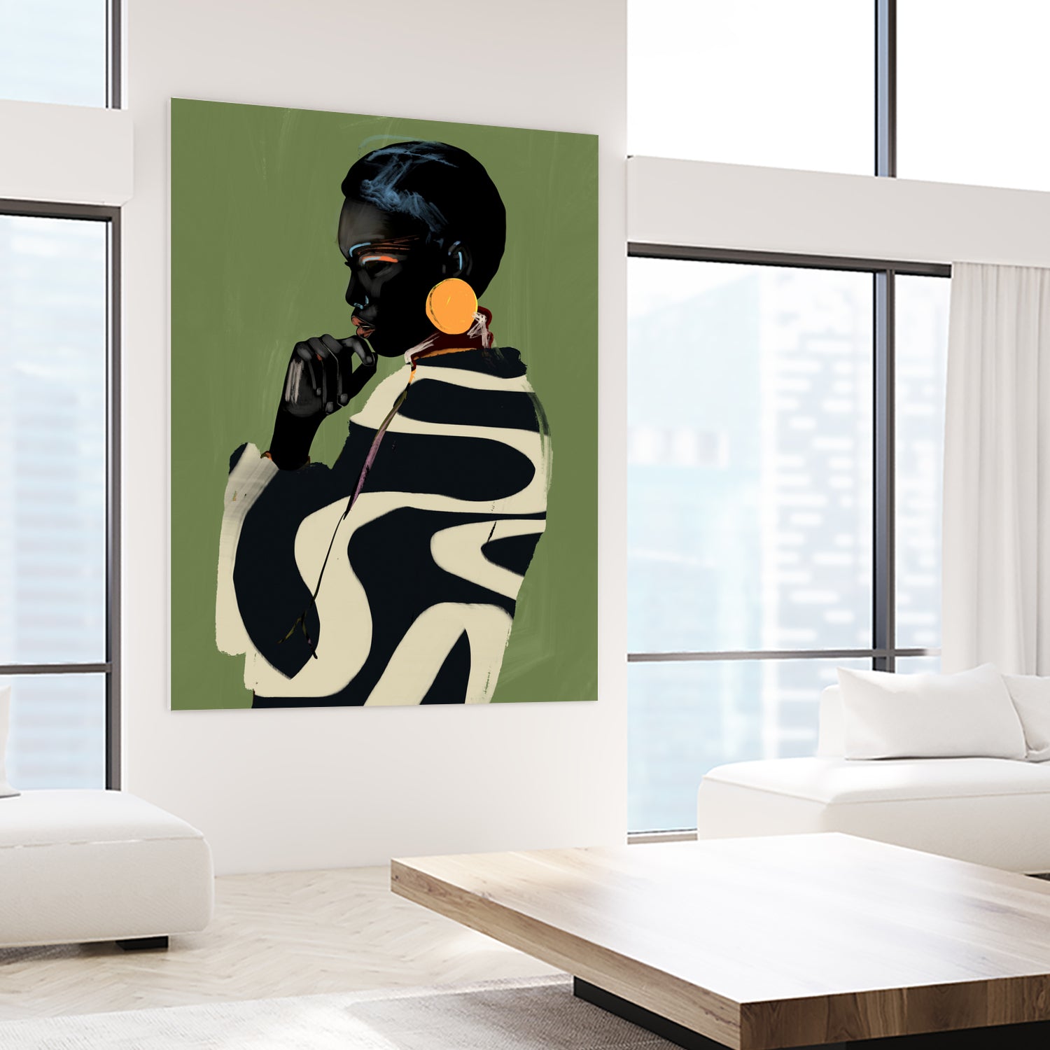 Bold Contemplation by ThingDesign on GIANT ART - illustration modern art