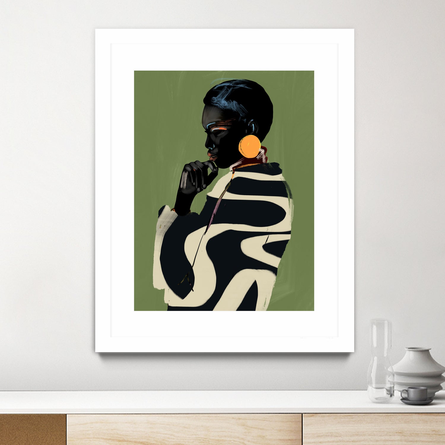 Bold Contemplation by ThingDesign on GIANT ART - illustration modern art