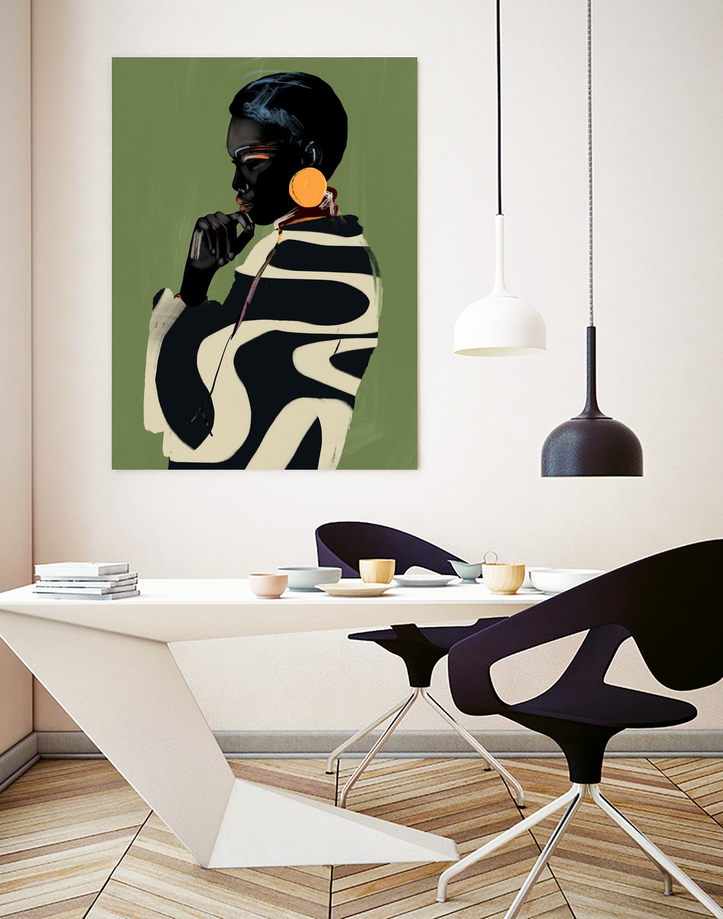 Bold Contemplation by ThingDesign on GIANT ART - illustration modern art