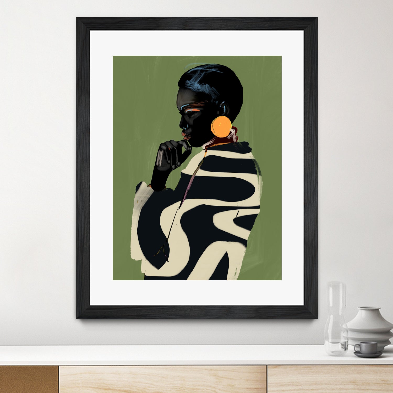 Bold Contemplation by ThingDesign on GIANT ART - illustration modern art