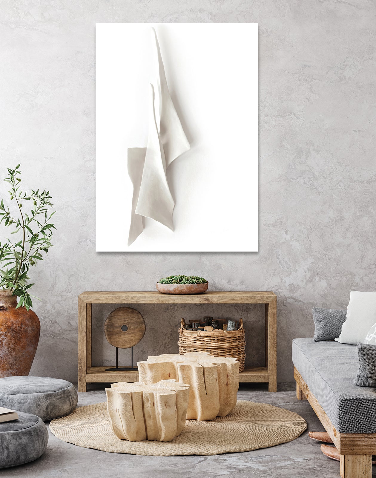 White Elegance by Jenja Braun on GIANT ART - flowers and plants minimalist-art