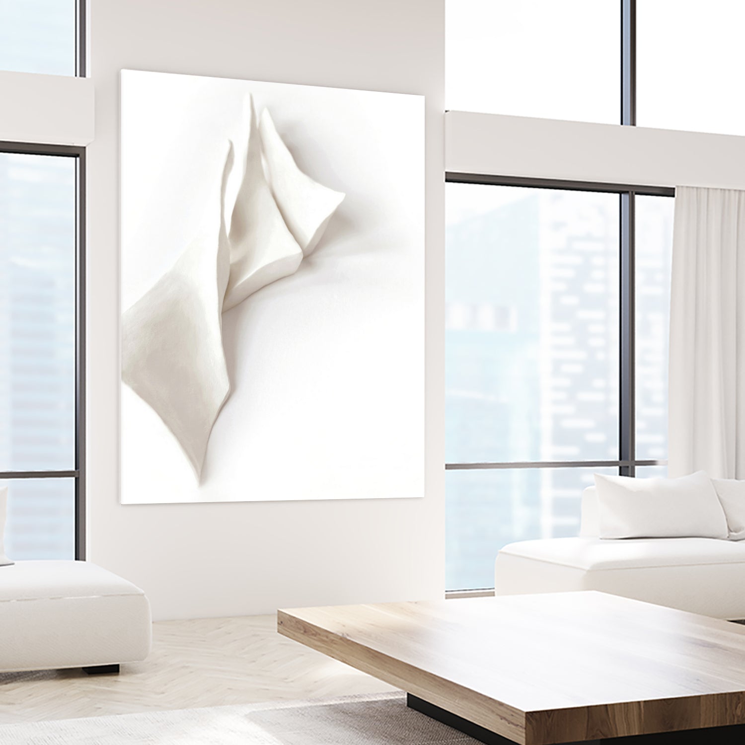 Folded Whispers by Jenja Braun on GIANT ART - flowers and plants minimalist decor