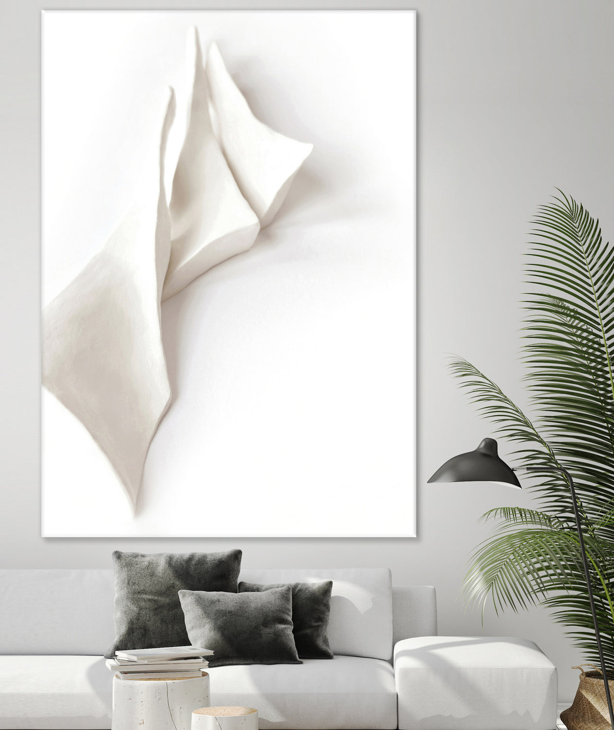 Folded Whispers by Jenja Braun on GIANT ART - flowers and plants minimalist decor