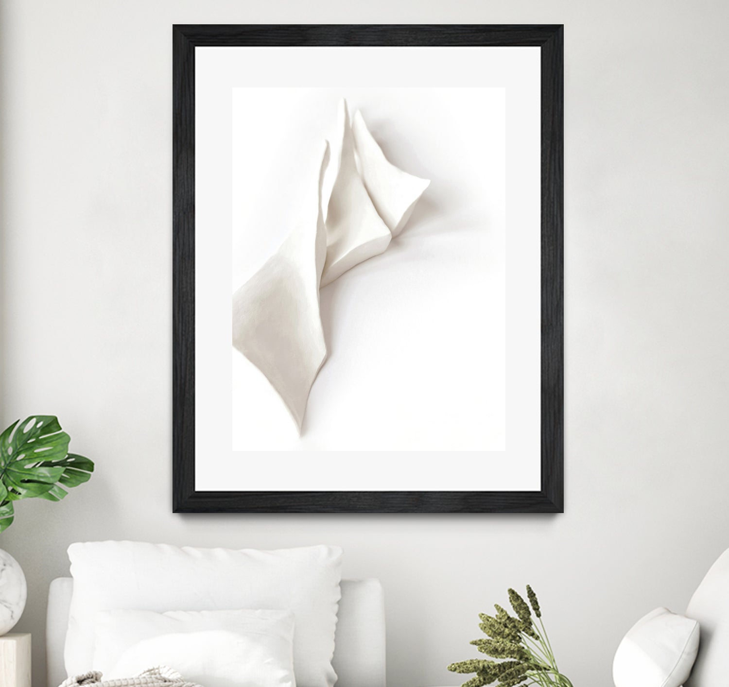 Folded Whispers by Jenja Braun on GIANT ART - flowers and plants minimalist decor