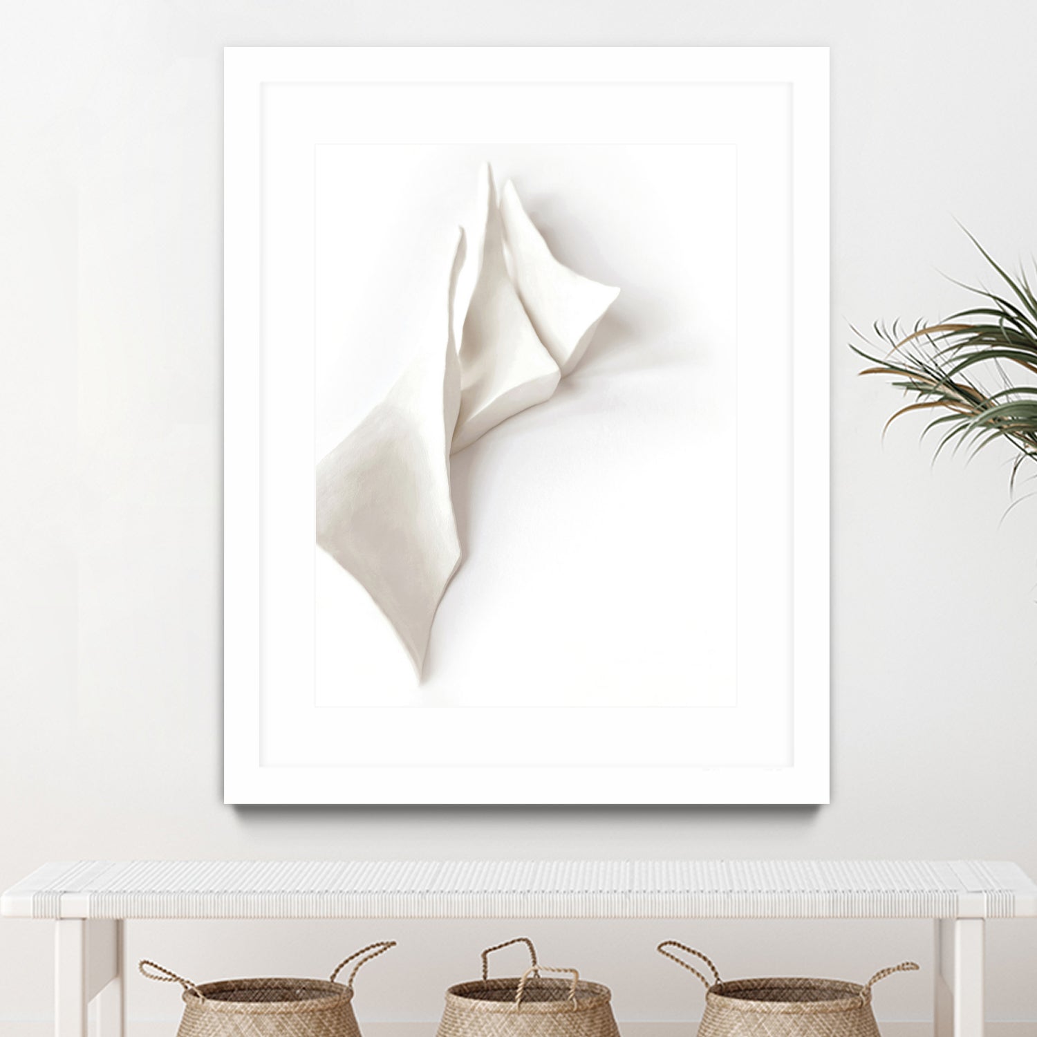 Folded Whispers by Jenja Braun on GIANT ART - flowers and plants minimalist decor