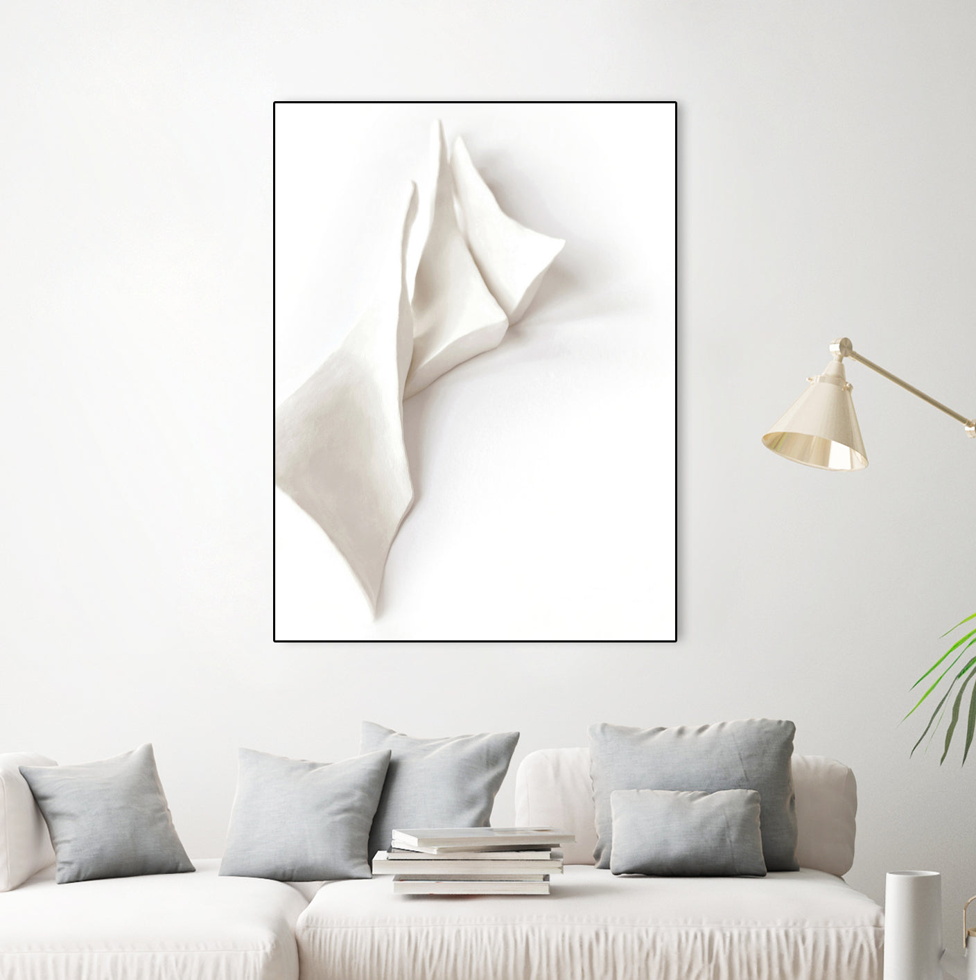 Folded Whispers by Jenja Braun on GIANT ART - flowers and plants minimalist decor