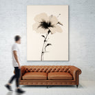 Hibiscus In Beige by Andreas Magnusson on GIANT ART -  hibiscus