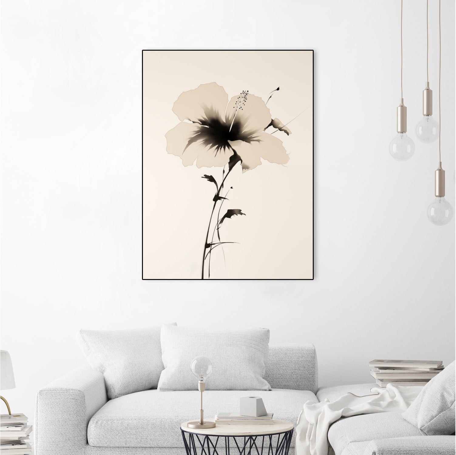 Hibiscus In Beige by Andreas Magnusson on GIANT ART -  hibiscus