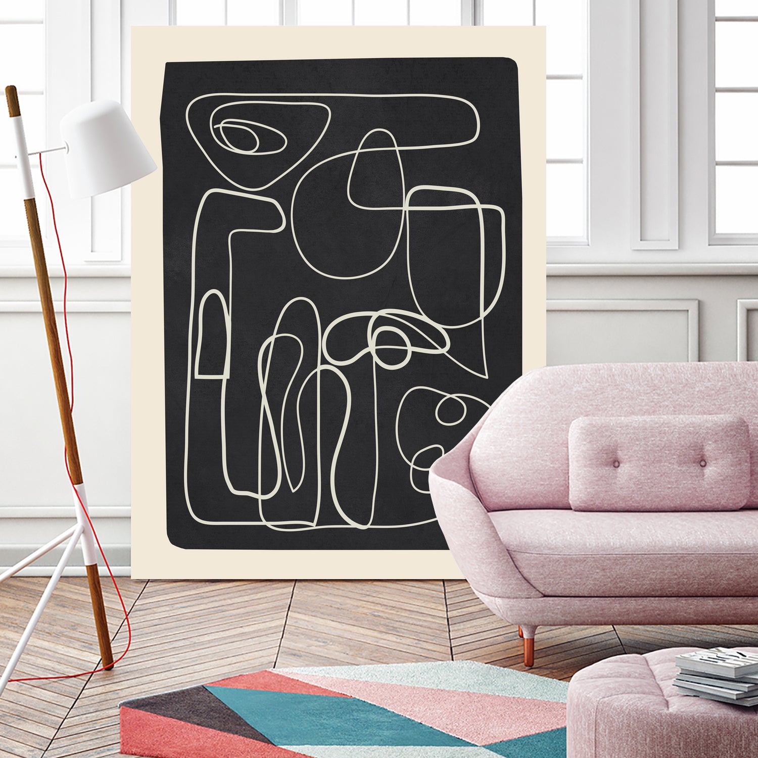 Flowing Lines Maze by City Art on GIANT ART - abstract abstract art print