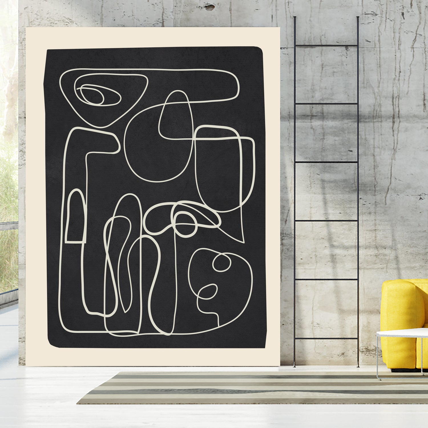 Flowing Lines Maze by City Art on GIANT ART - abstract abstract art print