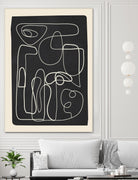 Flowing Lines Maze by City Art on GIANT ART - abstract abstract art print
