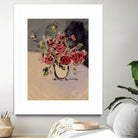 Bouquet With Beige Vase by Janel Bragg on GIANT ART - illustrations botanical illustrations