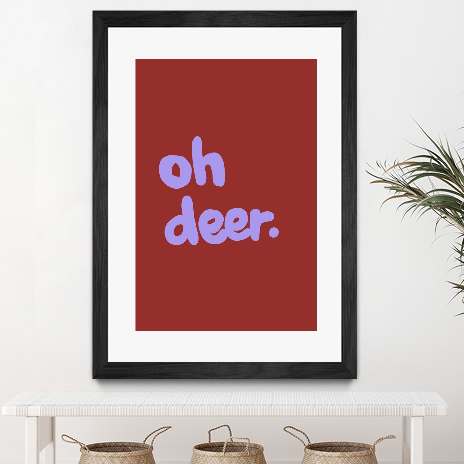 Oh Deer 1 by Studio Memb on GIANT ART - word art love