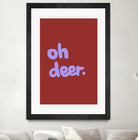 Oh Deer 1 by Studio Memb on GIANT ART - word art love