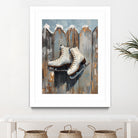 Schlittschuhe am Zaun by Ohkimiko on GIANT ART -  schlittschuhe