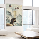 Bubbly Skiing by Andreas Magnusson on GIANT ART - figurative champagne