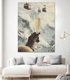 Bubbly Skiing by Andreas Magnusson on GIANT ART - figurative champagne