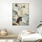 Bubbly Skiing by Andreas Magnusson on GIANT ART - figurative champagne