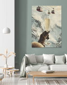 Bubbly Skiing by Andreas Magnusson on GIANT ART - figurative champagne