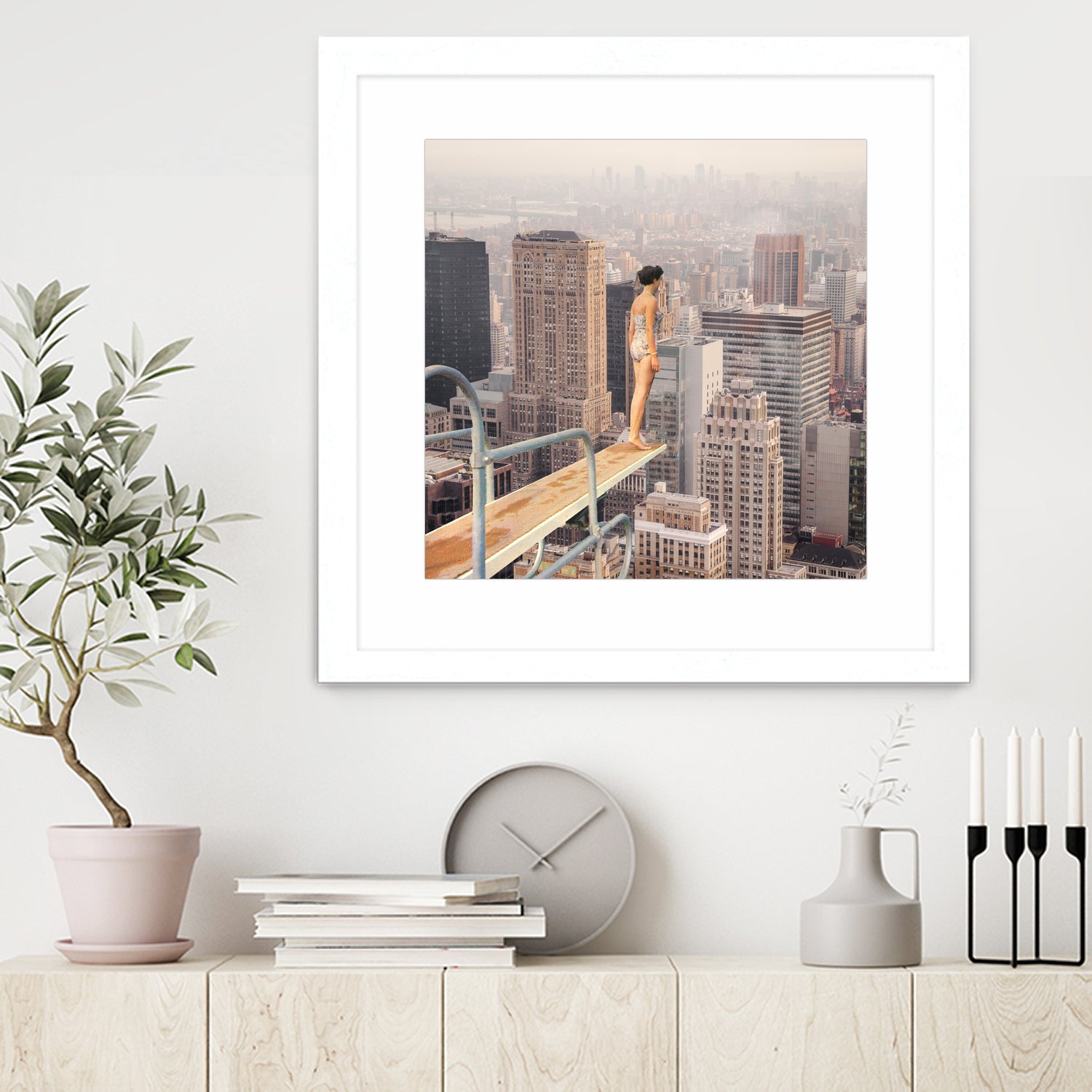 Risky Swimming by Marja van den on GIANT ART - illustration surreal