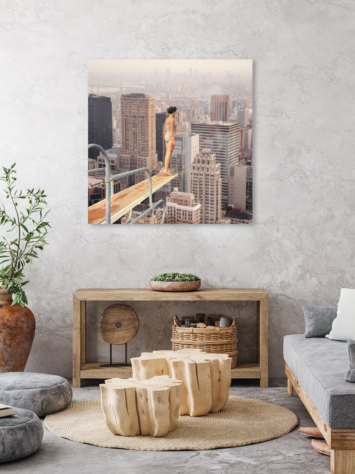 Risky Swimming by Marja van den on GIANT ART - illustration surreal