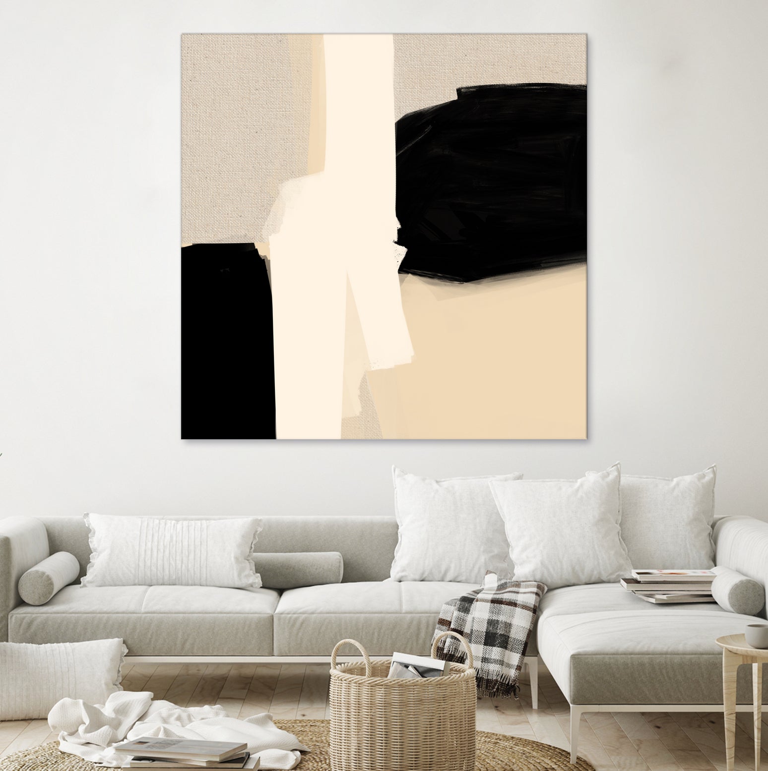 Opposites Attract 5 by Simona Gocan on GIANT ART - illustration neutral tones