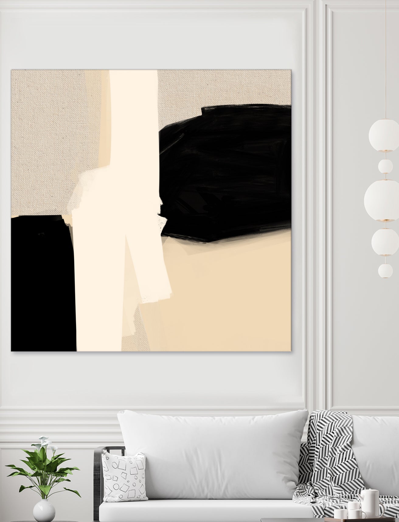 Opposites Attract 5 by Simona Gocan on GIANT ART - illustration neutral tones