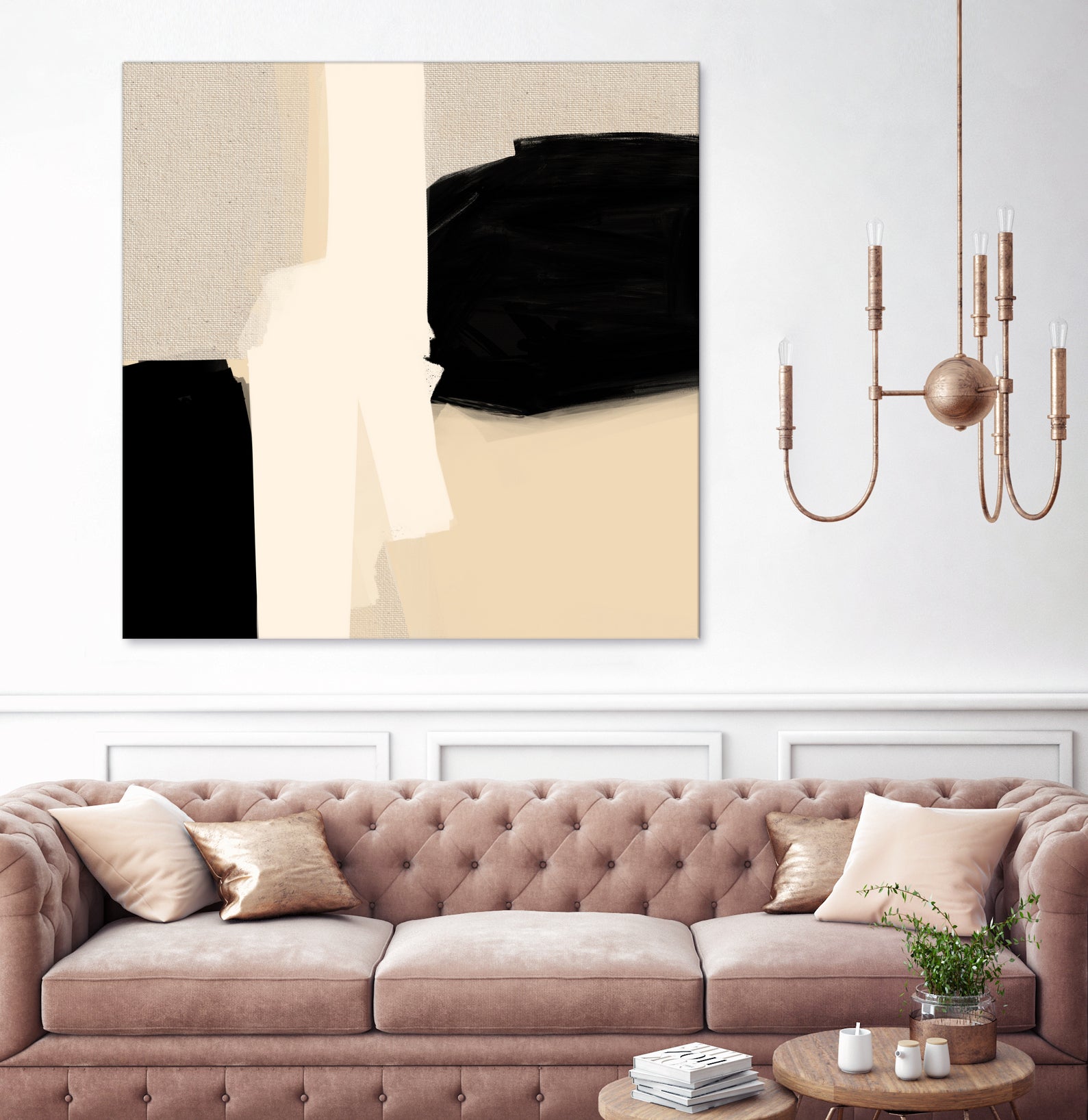 Opposites Attract 5 by Simona Gocan on GIANT ART - illustration neutral tones