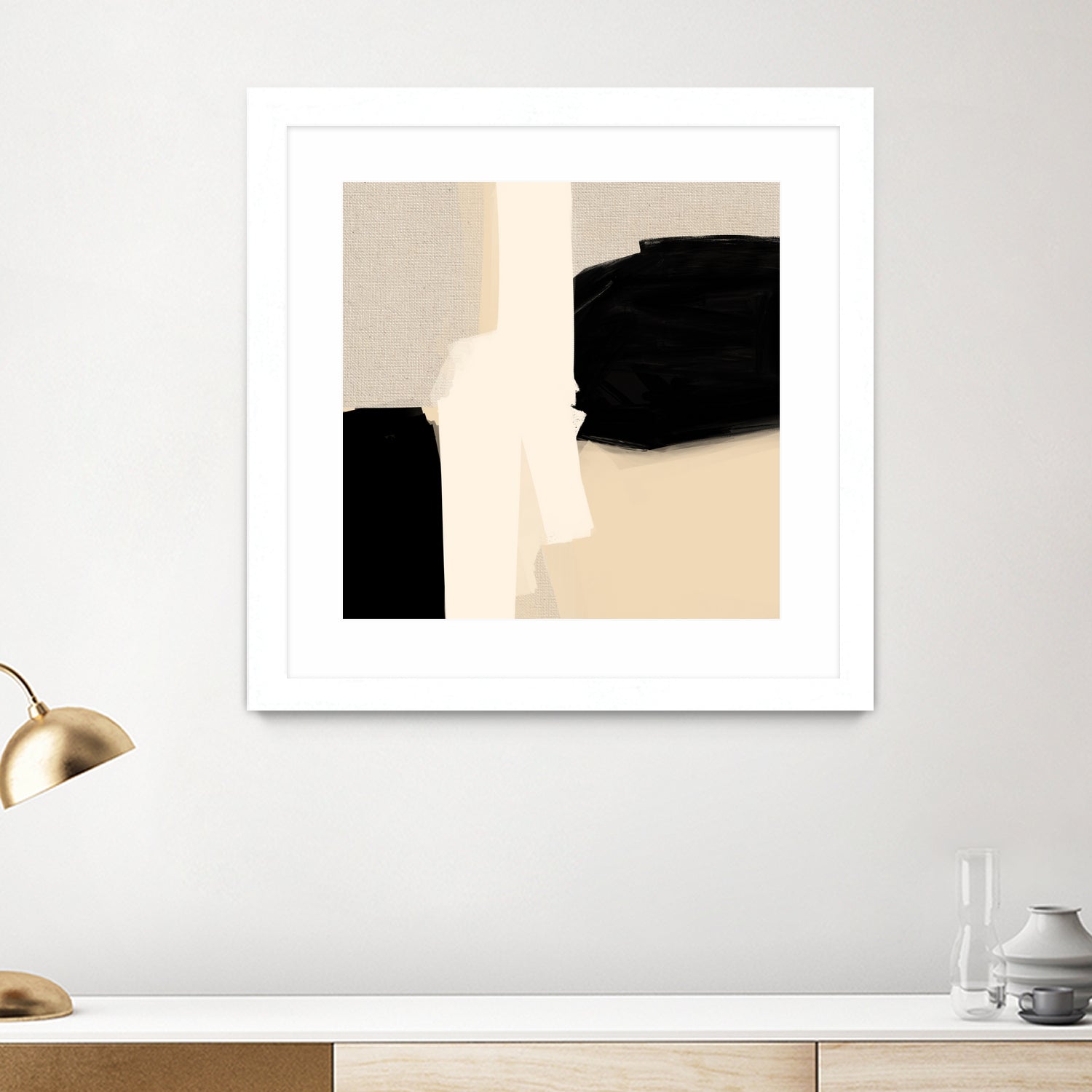 Opposites Attract 5 by Simona Gocan on GIANT ART - illustration neutral tones