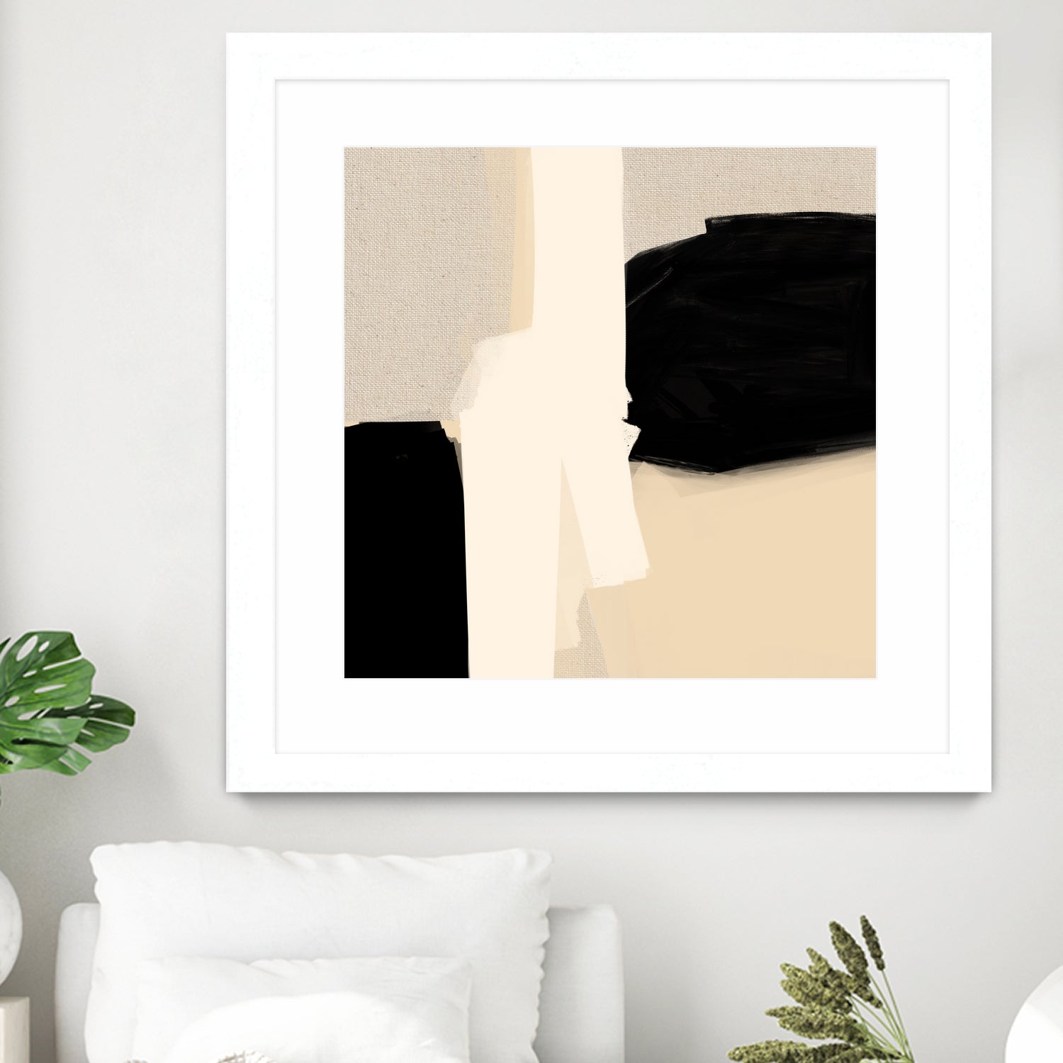 Opposites Attract 5 by Simona Gocan on GIANT ART - illustration neutral tones