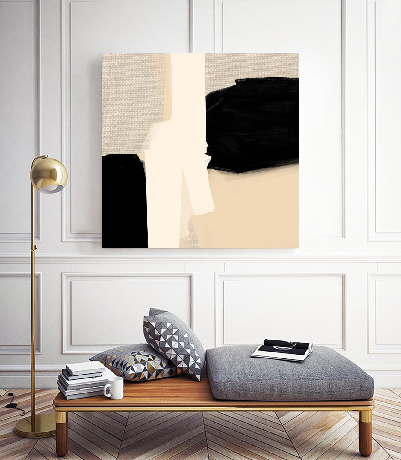 Opposites Attract 5 by Simona Gocan on GIANT ART - illustration neutral tones