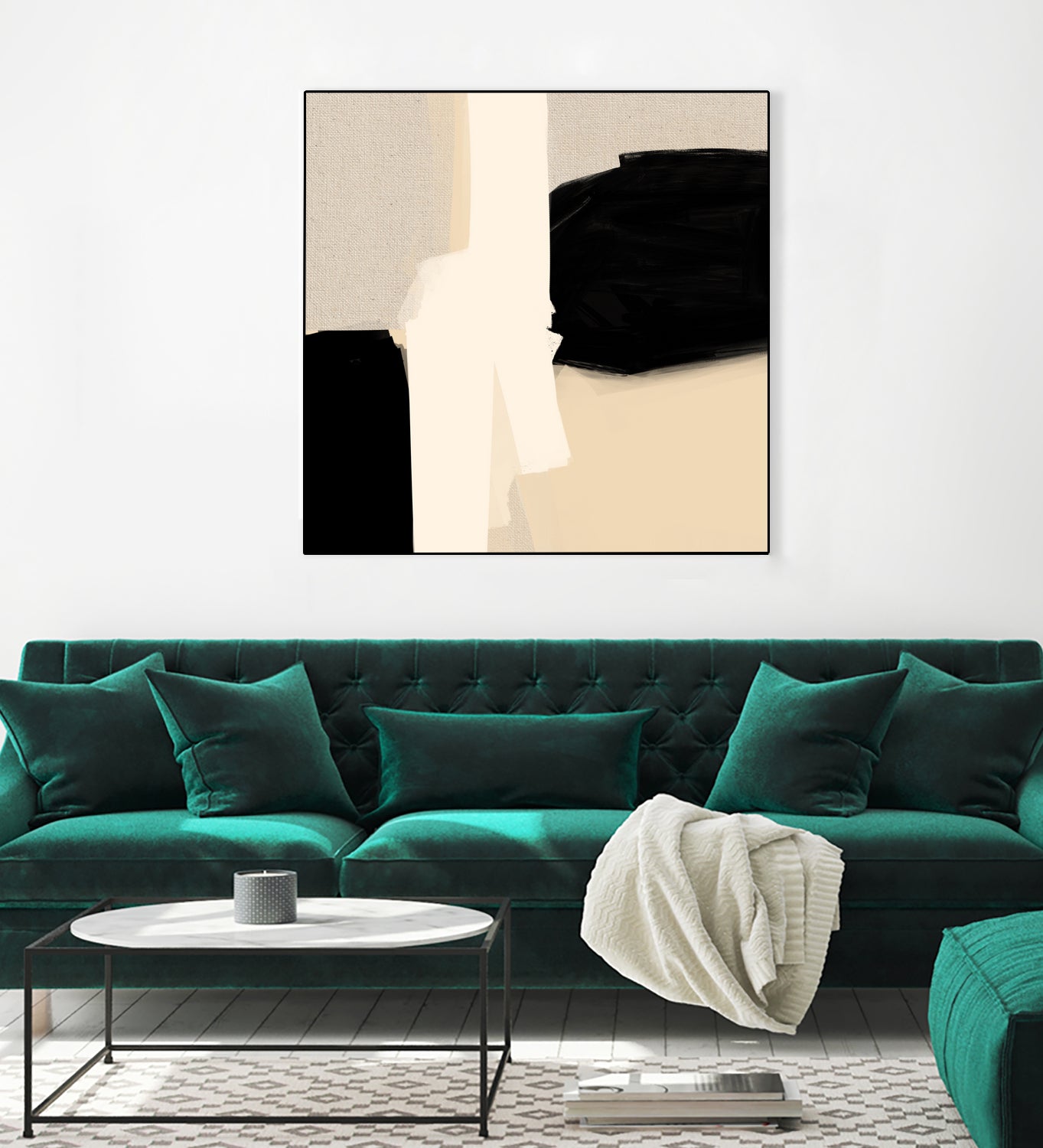 Opposites Attract 5 by Simona Gocan on GIANT ART - illustration neutral tones