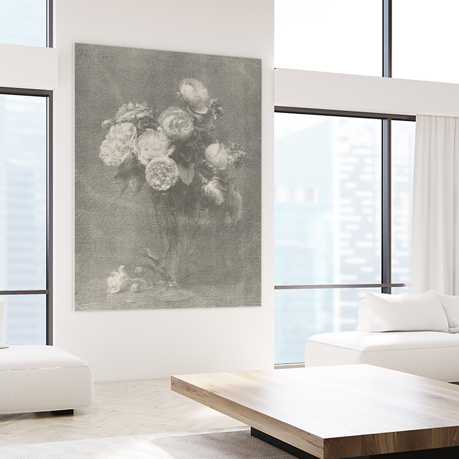 Bouquet of Roses by Henri Fantin Latour on GIANT ART -  henri fantin latour