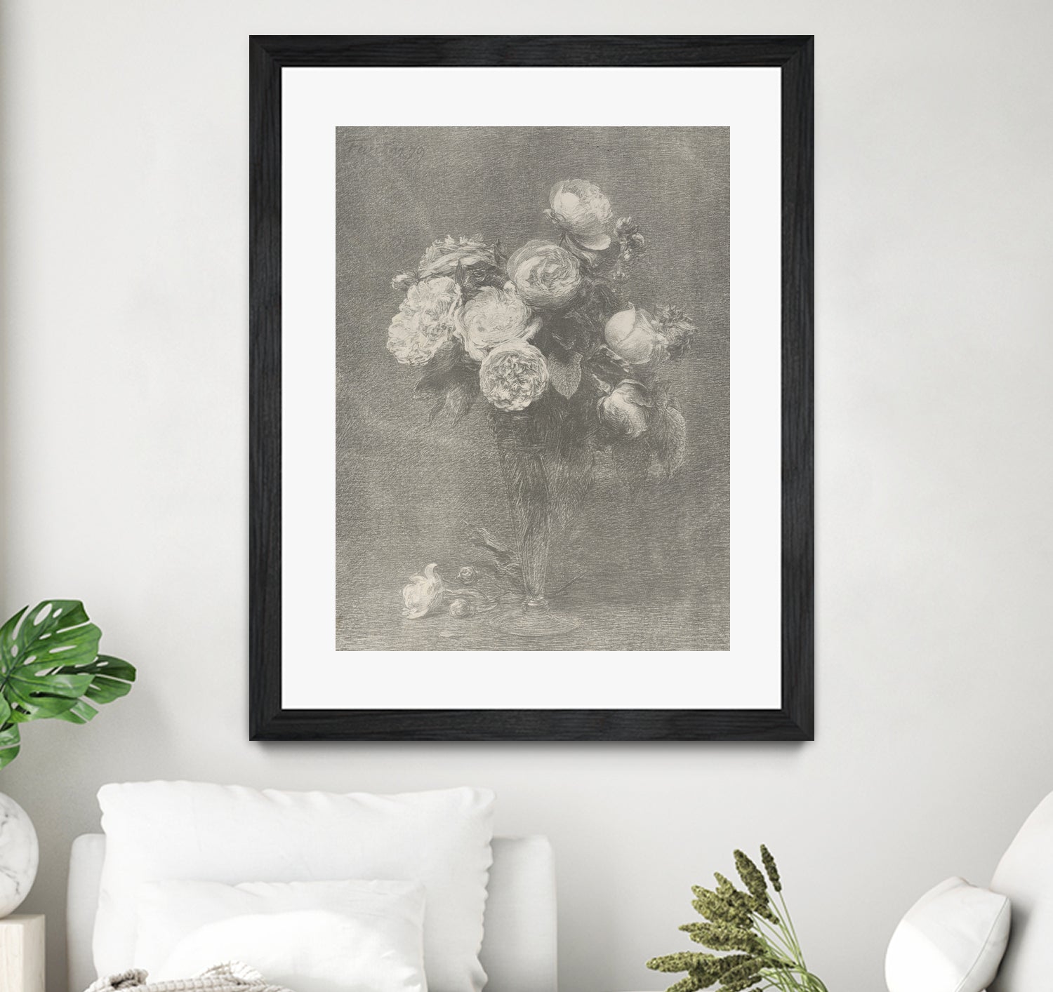 Bouquet of Roses by Henri Fantin Latour on GIANT ART -  henri fantin latour