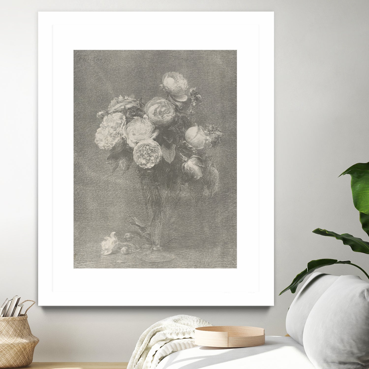 Bouquet of Roses by Henri Fantin Latour on GIANT ART -  henri fantin latour