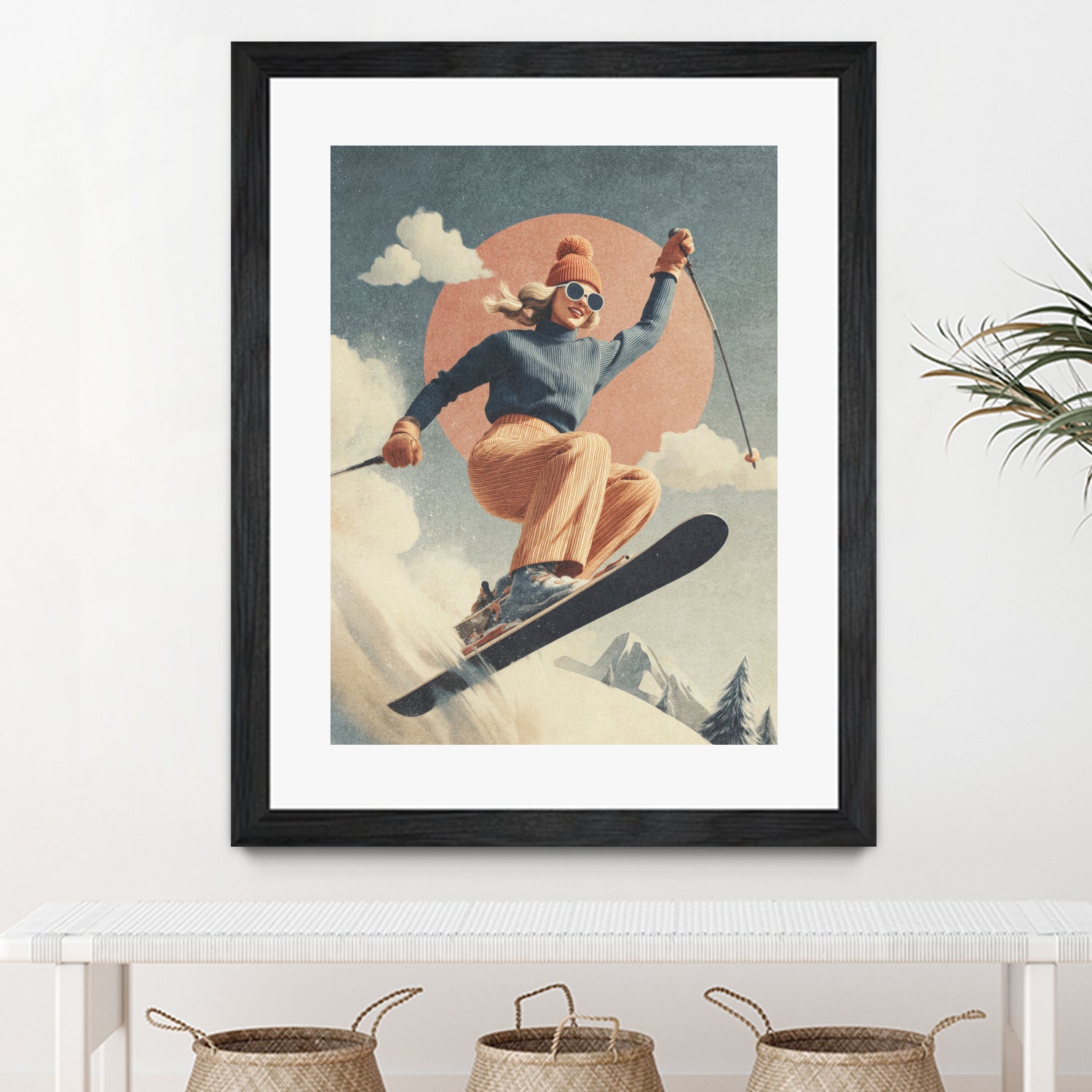 Skiing Adventure by Emel Tunaboylu on GIANT ART -  skiing25