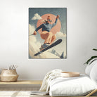 Skiing Adventure by Emel Tunaboylu on GIANT ART -  skiing25