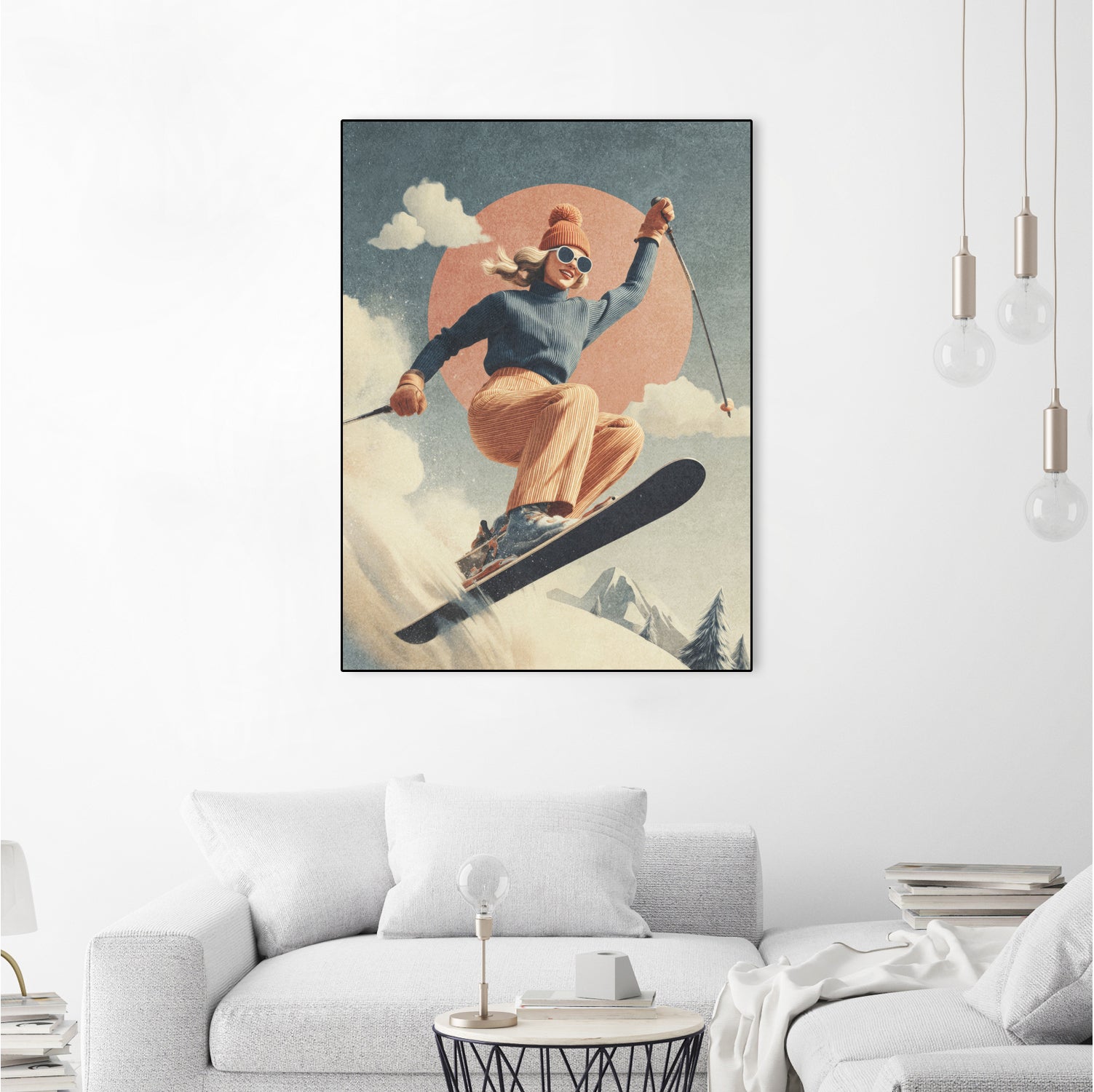 Skiing Adventure by Emel Tunaboylu on GIANT ART -  skiing25