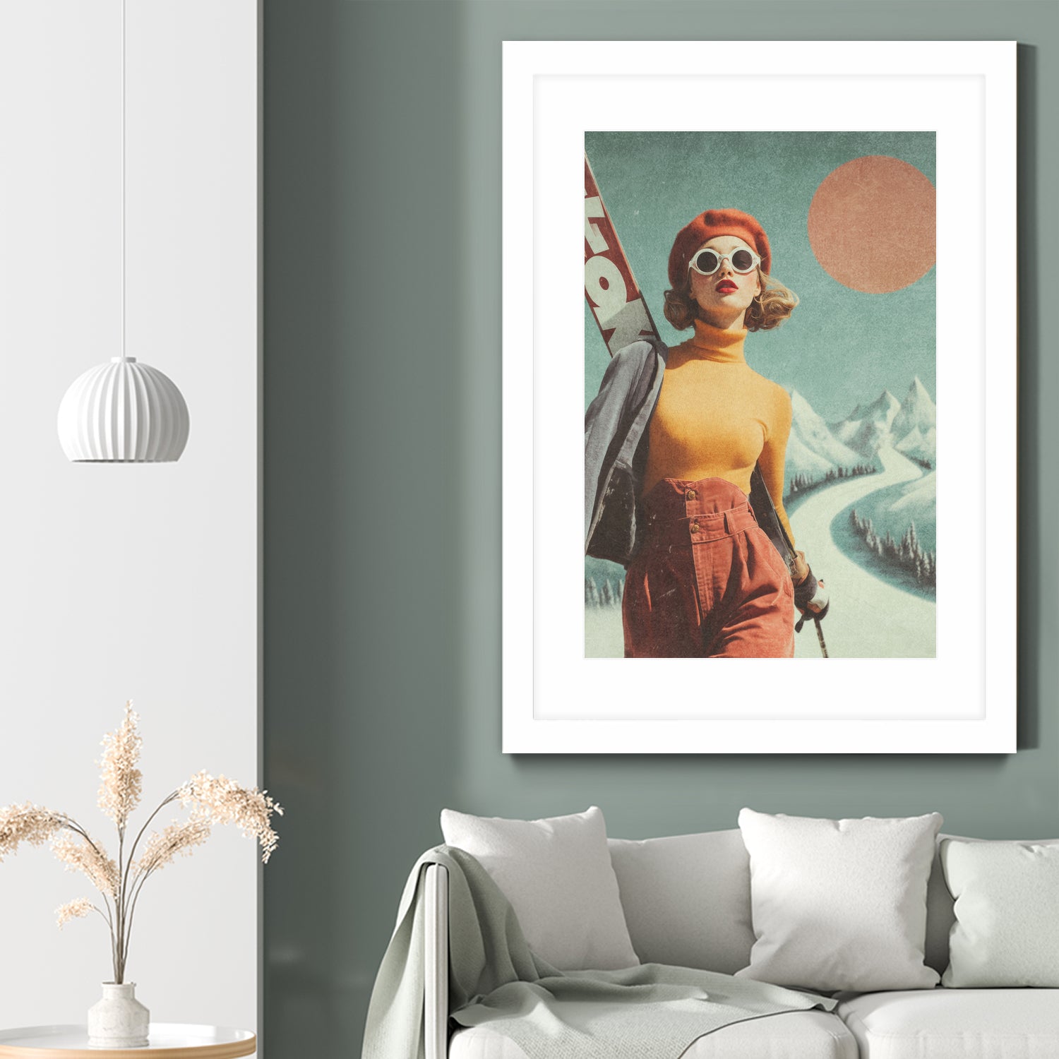 Skiing Adventure by Emel Tunaboylu on GIANT ART -  skiing25