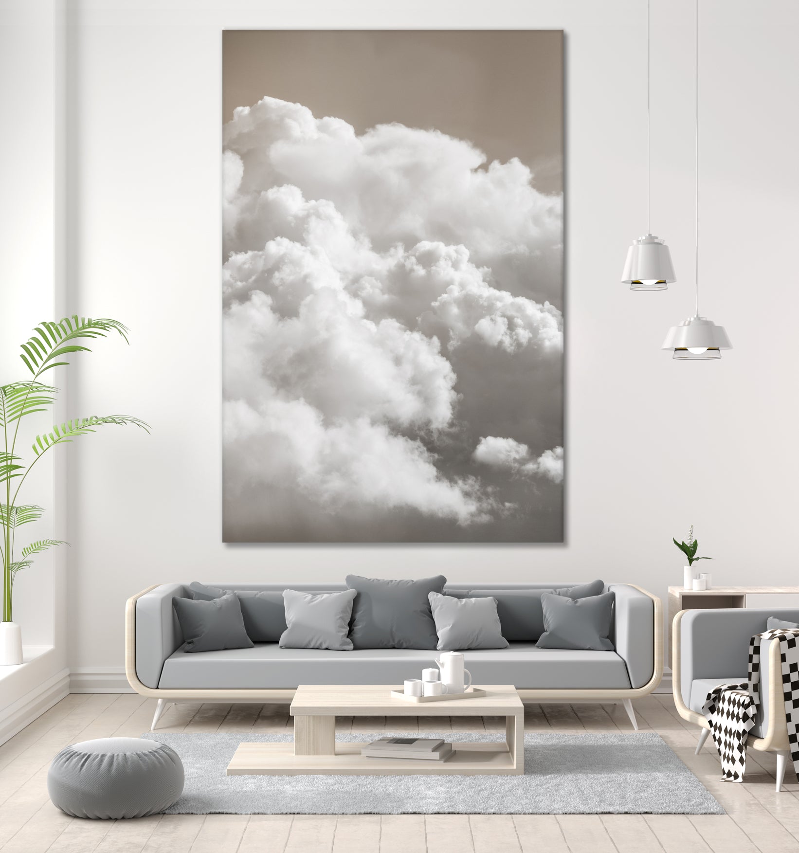 Sandy Clouds by Mareike Bohmer on GIANT ART -  cloud