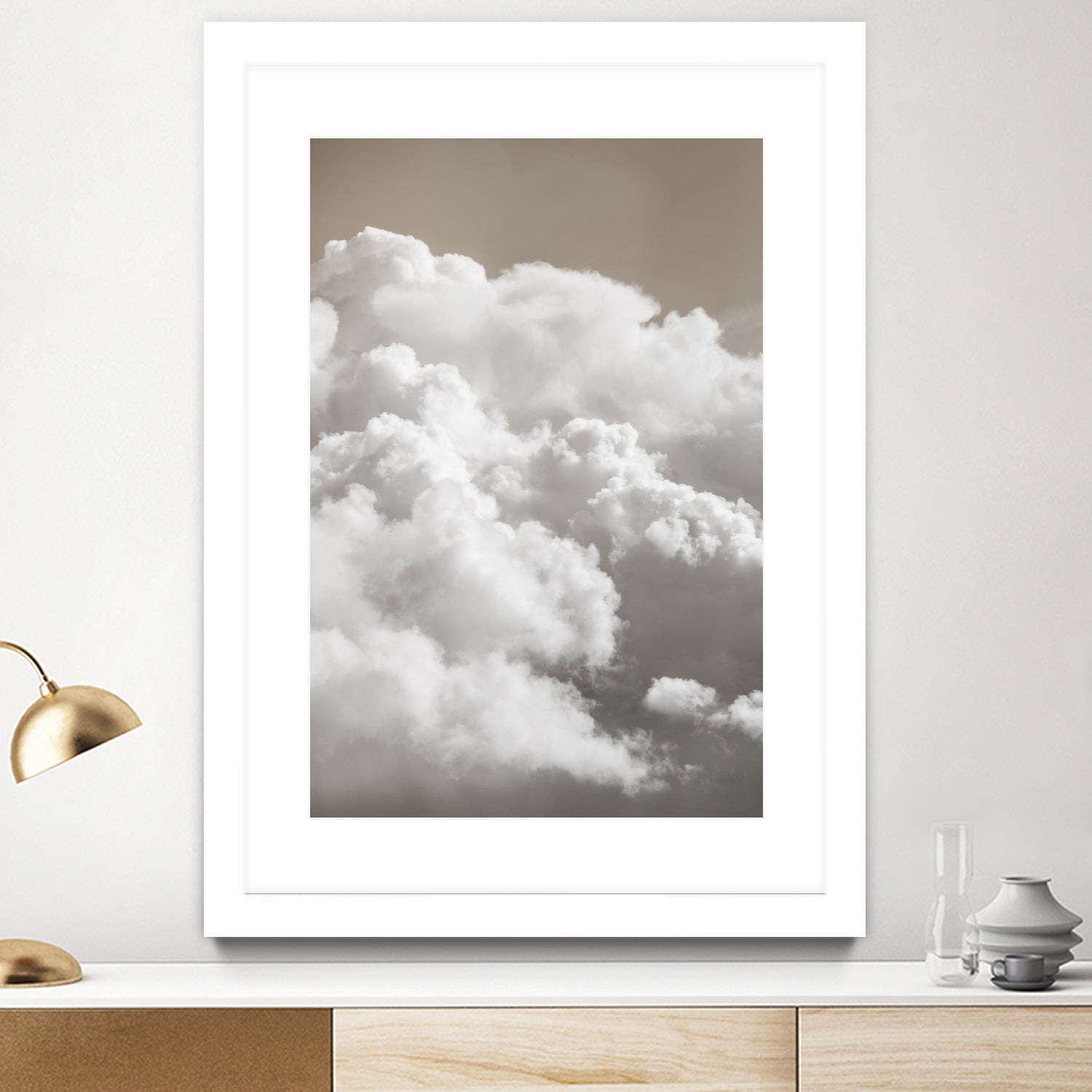 Sandy Clouds by Mareike Bohmer on GIANT ART -  cloud