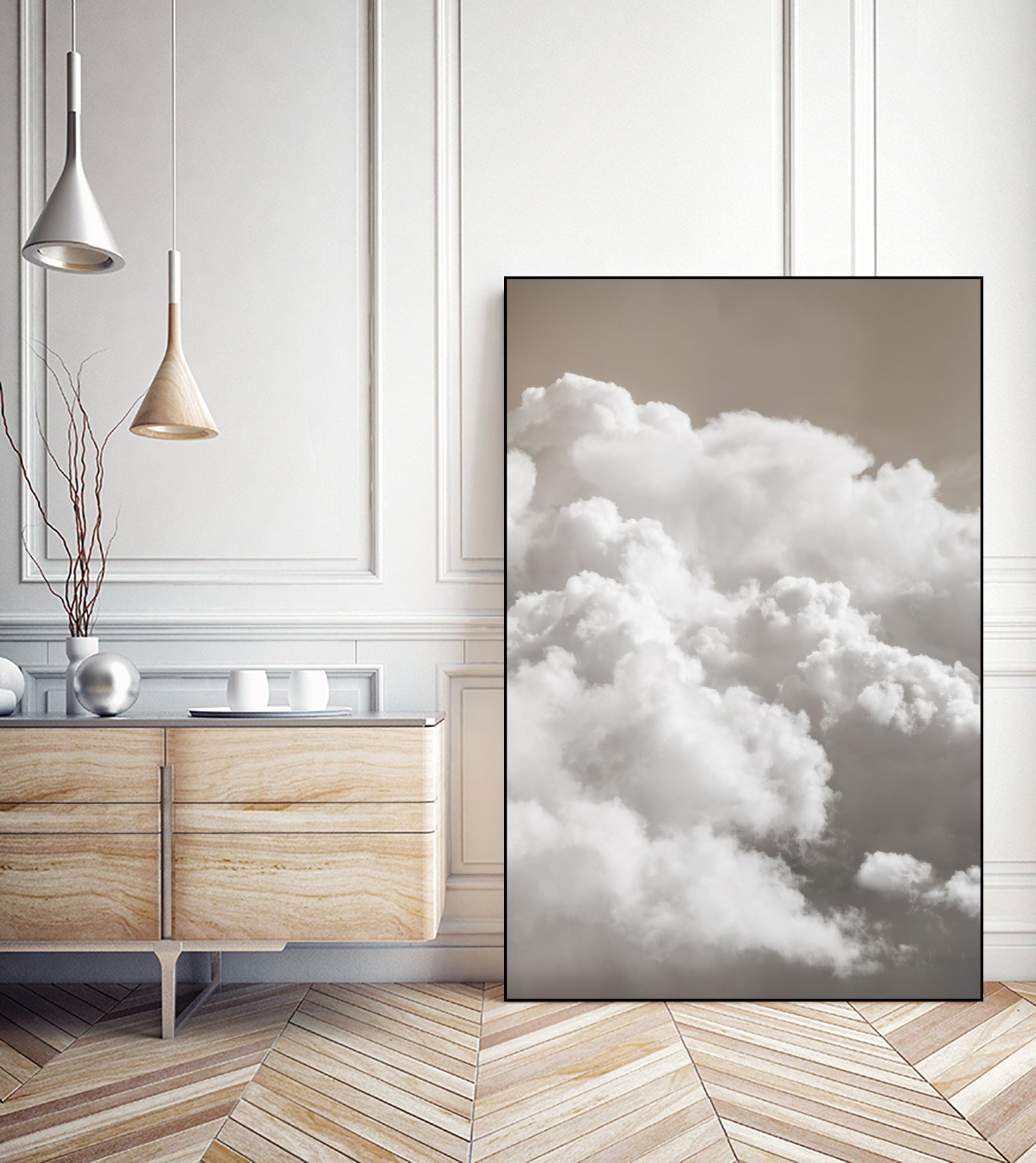 Sandy Clouds by Mareike Bohmer on GIANT ART -  cloud