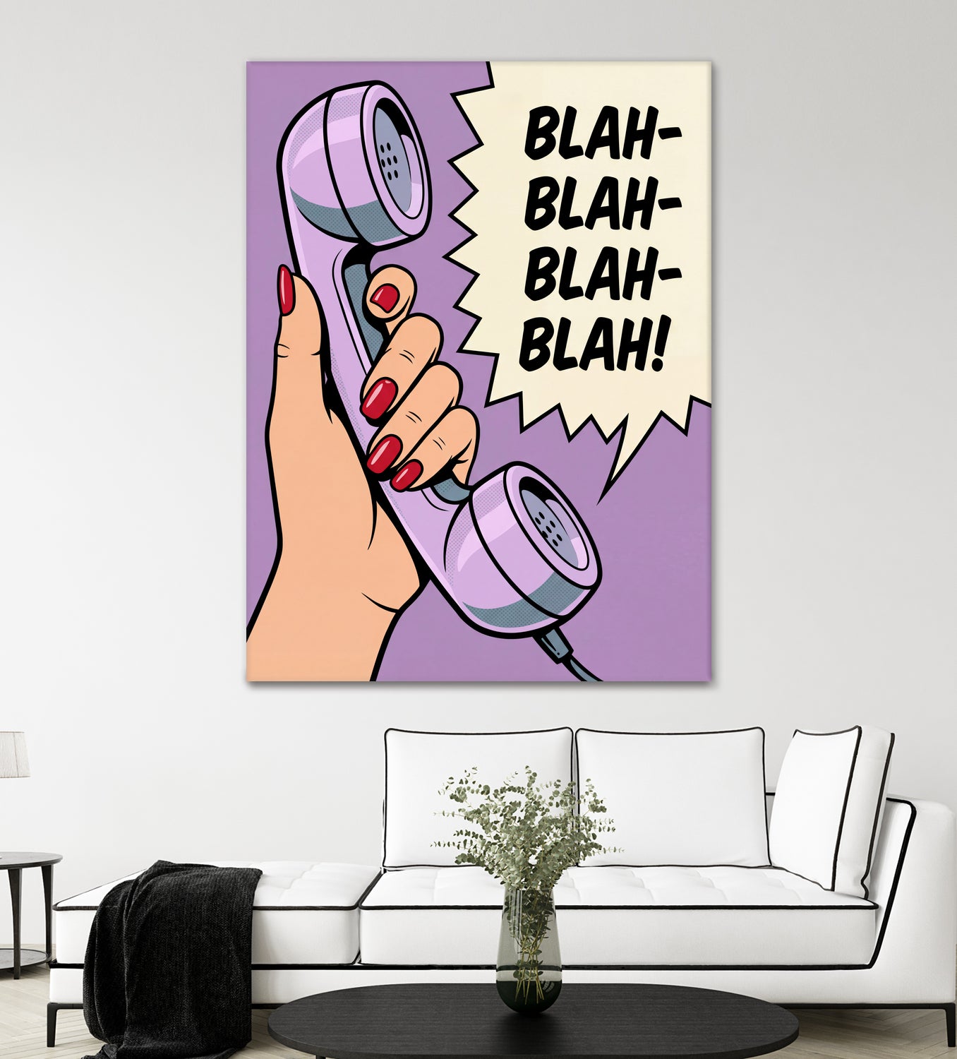 Blah Blah Blah by Andreas Magnusson on GIANT ART - illustration telephone