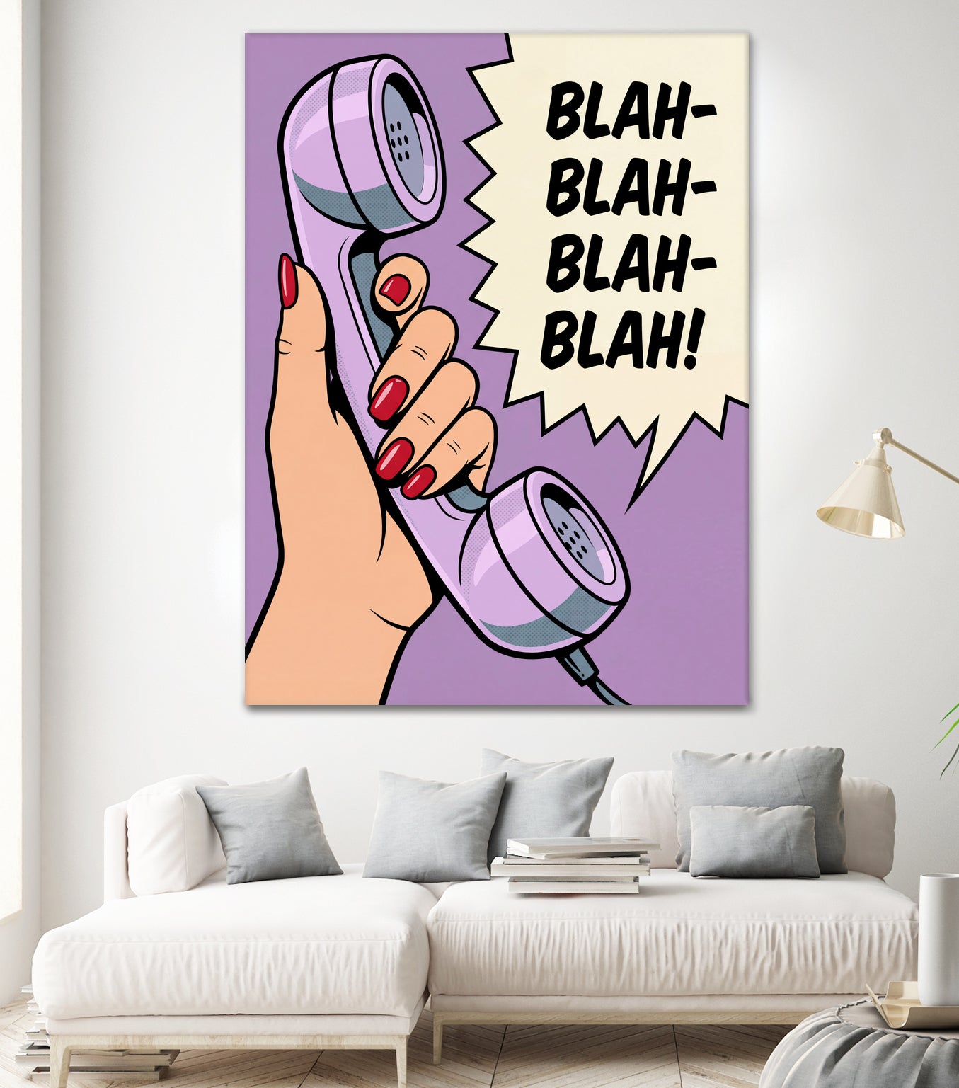 Blah Blah Blah by Andreas Magnusson on GIANT ART - illustration telephone