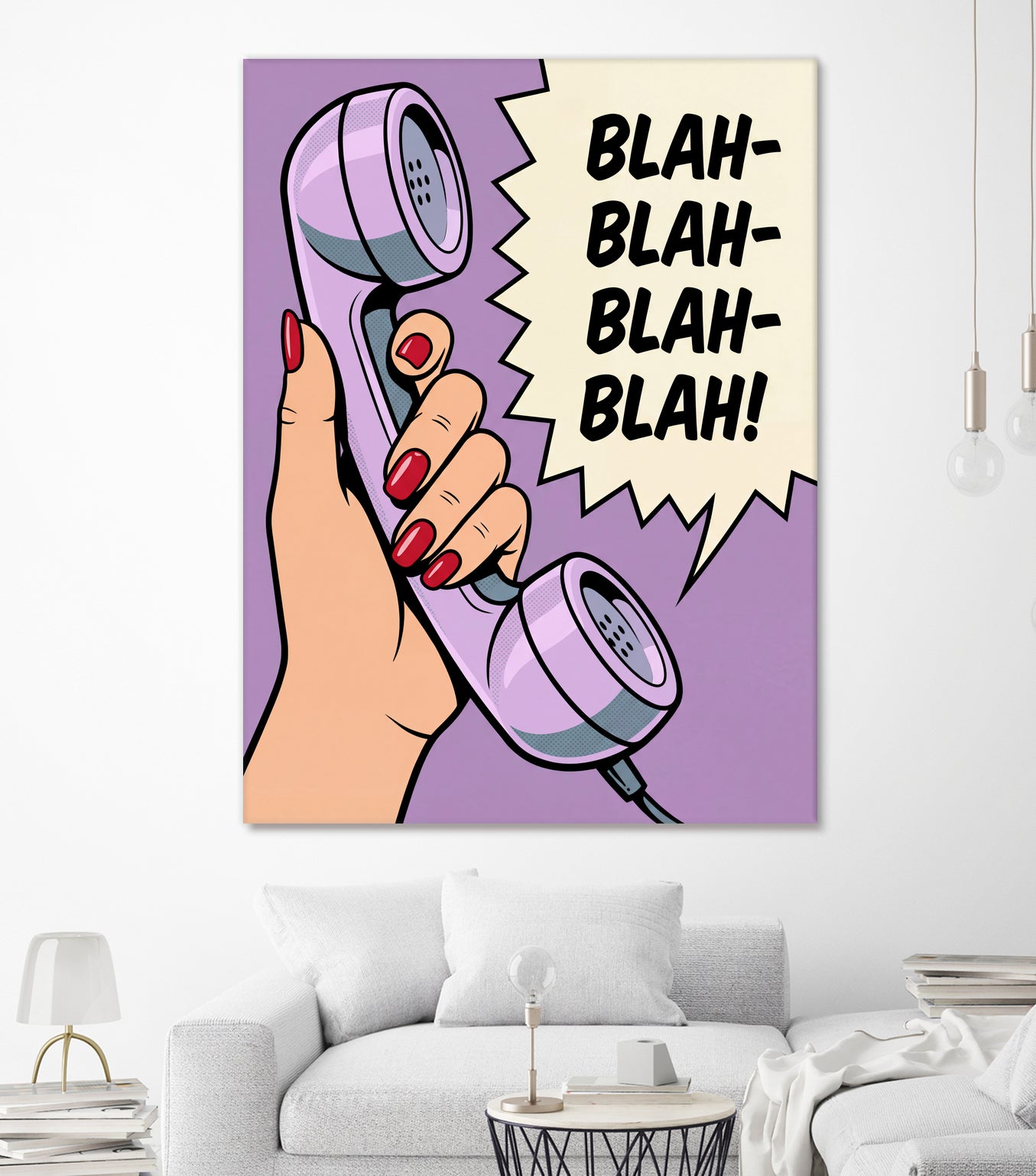 Blah Blah Blah by Andreas Magnusson on GIANT ART - illustration telephone