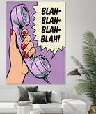 Blah Blah Blah by Andreas Magnusson on GIANT ART - illustration telephone