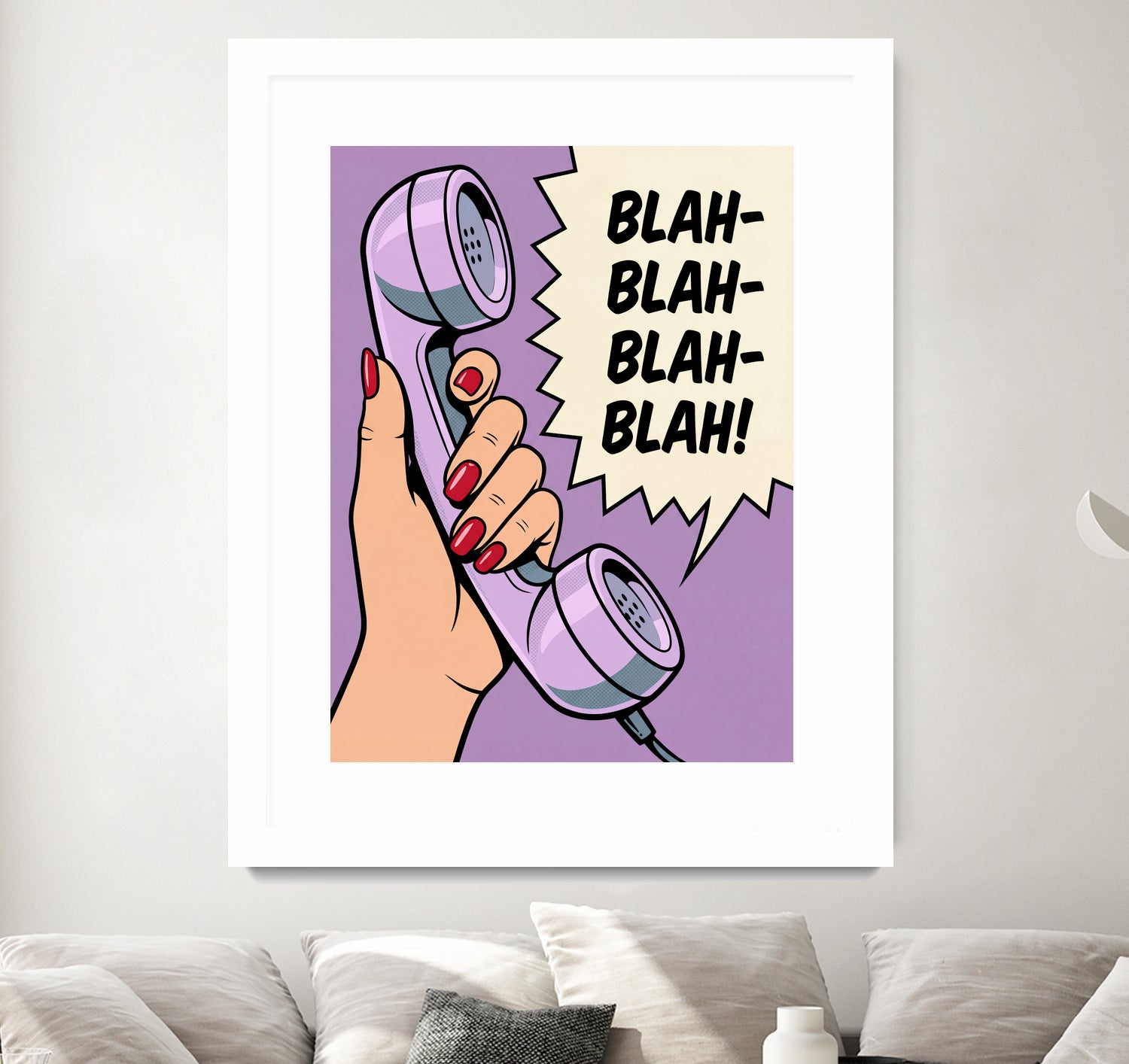 Blah Blah Blah by Andreas Magnusson on GIANT ART - illustration telephone