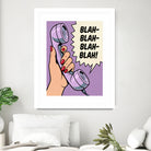 Blah Blah Blah by Andreas Magnusson on GIANT ART - illustration telephone